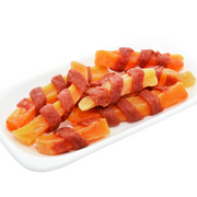 Close-up image of Duck and sweet potato dog treats