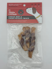 CHOICE BEEF & SWEET POTATO TWISTS DOG TREATS