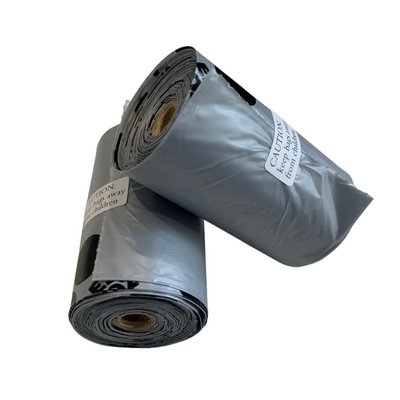 Plastic Free, 100% Compostable Poop Bags  - 2 ROLLS