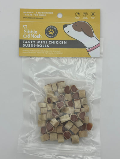 TASTY MINI CHICKEN SUSHI-ROLLS DOG TREATS