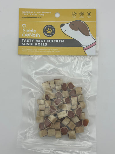 TASTY MINI CHICKEN SUSHI-ROLLS DOG TREATS