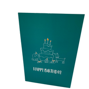 Happy birthday card included in the birthday dog treat box